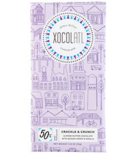 Xocolatl Crackle & Crunch, Vegan, 2.6oz.