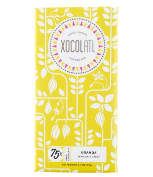 Xocolatl 75% Uganda, 2.6oz.
