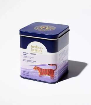 Herbs & Kettles , Vanilla Lavender Chai , 1.76 oz tin