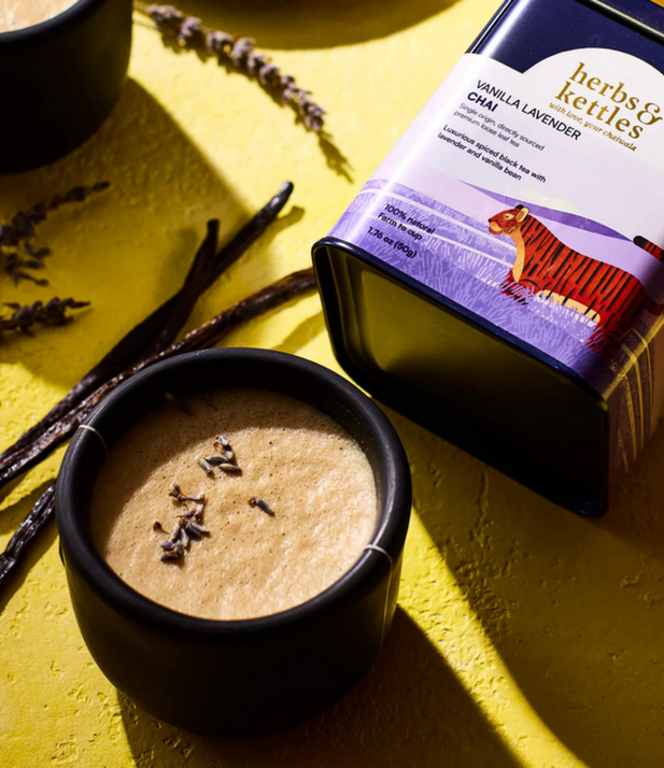 Herbs & Kettles , Vanilla Lavender Chai , 1.76 oz tin