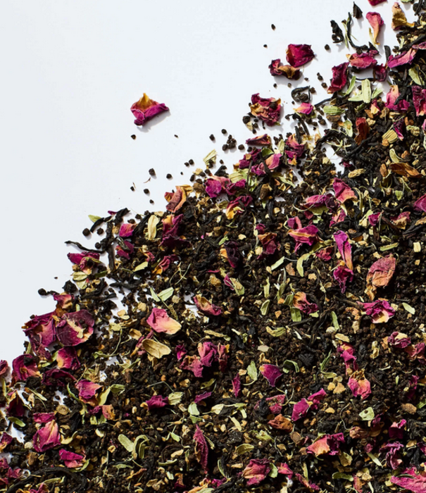 Herbs & Kettles , Rose Cardamom Chai , 1.76 oz tin