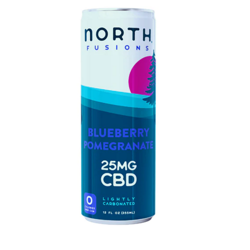 North Fusions Blueberry Pomegranate, 25mg CBD, 12oz North Fusions Blueberry Pomegranate, 25mg CBD, 12oz