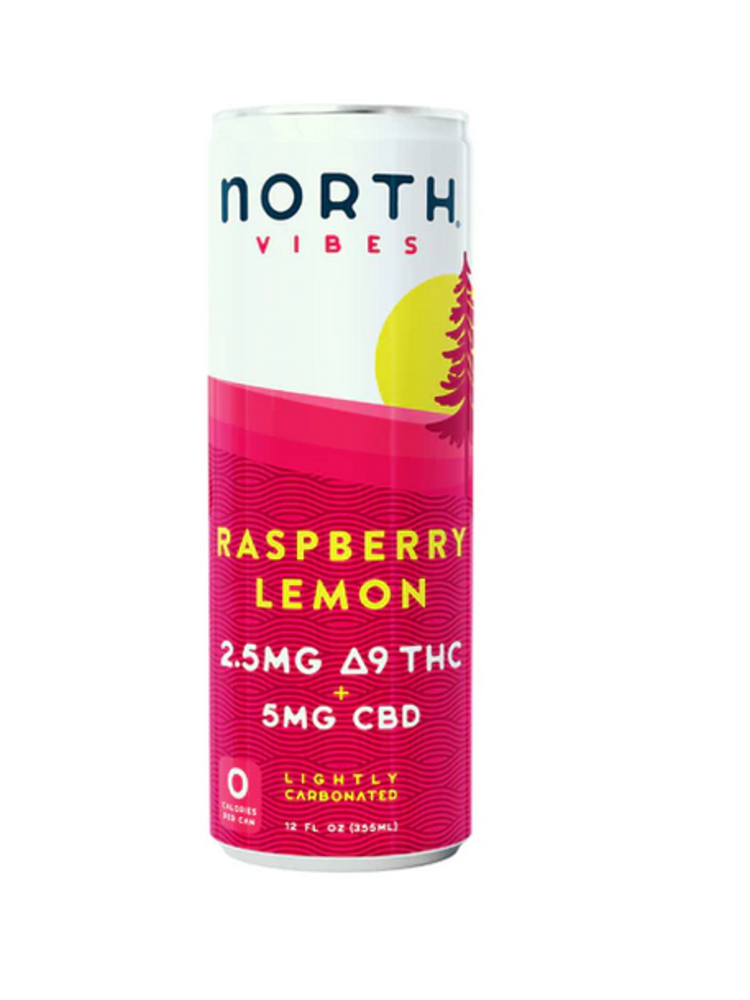 North Vibes 2.5mg Raspberry Lemon, 12oz disco