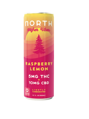 North Higher Vibes 5mg Raspberry Lemon, 12oz
