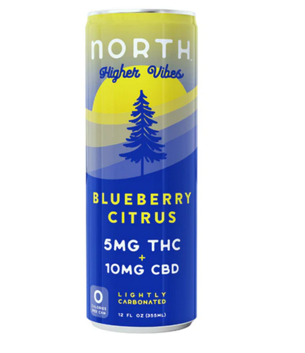 North Higher Vibes THC 5mg Blueberry Citrus, 12oz