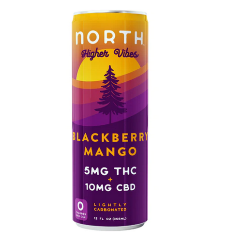 North Higher Vibes 5mg Blackberry Mango, 12oz