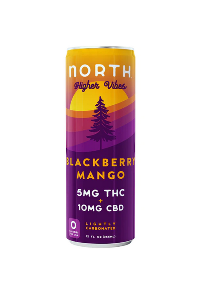 North Higher Vibes 5mg Blackberry Mango, 12oz