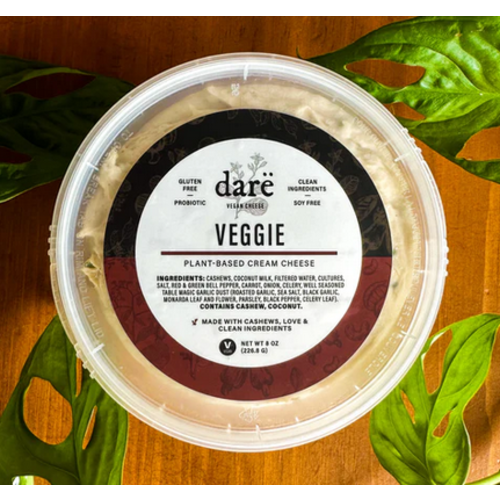 Dare Vegan Cream Cheese, Seasonal, 8oz. Dare Vegan Cream Cheese, Seasonal, 8oz.