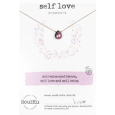 SoulKu Luxe Necklace Rhodonite Self Love