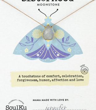 SoulKu Alchemy Necklace, Sisterhood, Moonstone