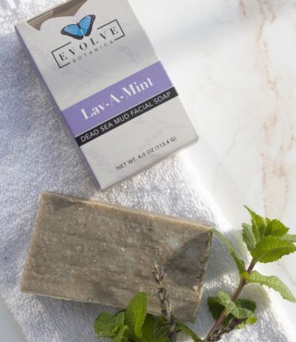 Evolve Botanica Evolve Botanica Lav-A-Mint Dead Sea Mud Facial Soap