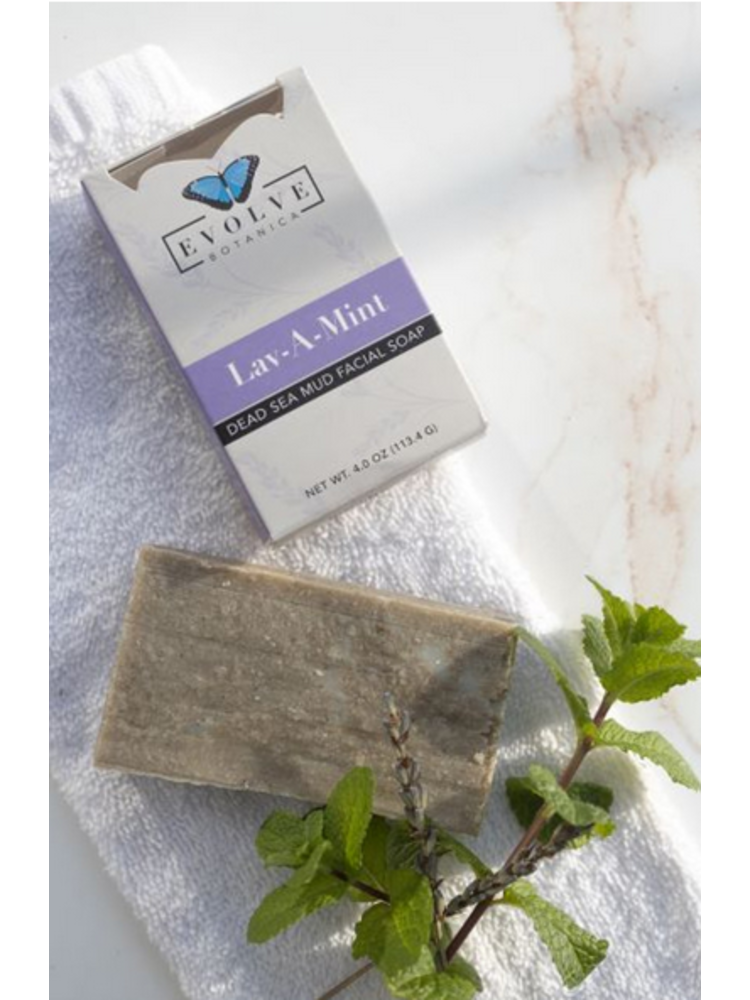 Evolve Botanica Evolve Botanica Lav-A-Mint Dead Sea Mud Facial Soap