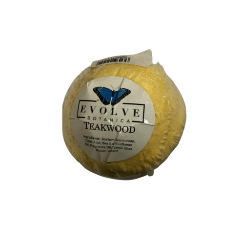 Evolve Botanica Evolve Botanica Bath Bomb, Bali Teakwood, 4.5oz