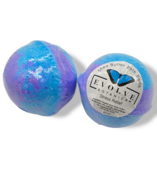 Evolve Botanica Bath Bomb, Stress Relief, 4.5oz.