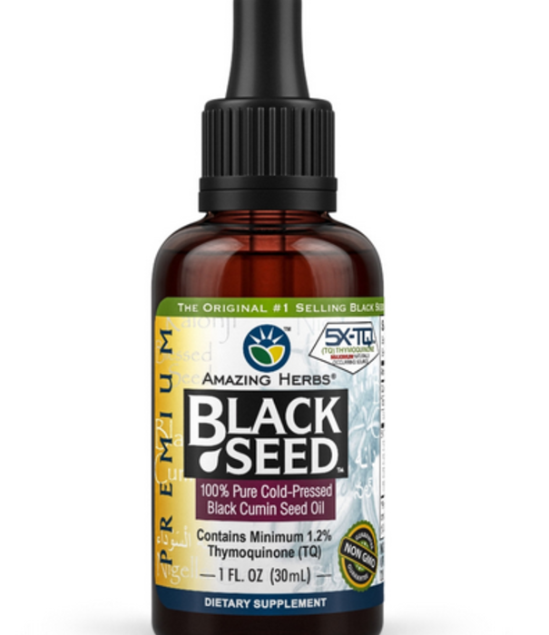 AMAZING HERBS Amazing Herbs Premium Black Seed Oil, 1oz