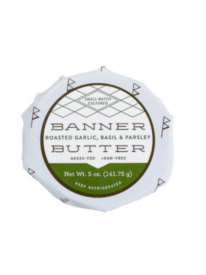 BANNER BUTTER Banner Butter -Roasted Garlic, Basil and Parsley 5oz