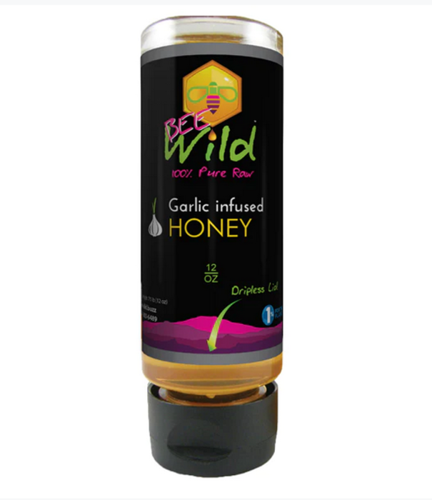 Bee Wild Bee Wild Garlic Infused Honey 12oz DISCO
