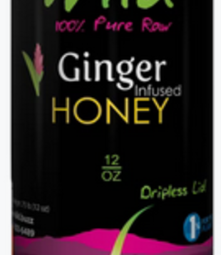 Bee Wild Ginger Infused Honey 12oz DISCO