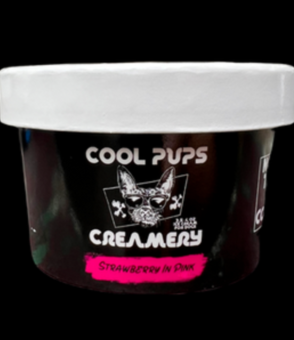 Cool Pups Creamery, Dog Treats, Strawberry in Pink 4oz