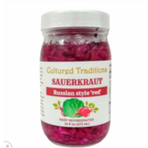 Cultured Traditions Trad. Russian Red Kraut, 16oz.
