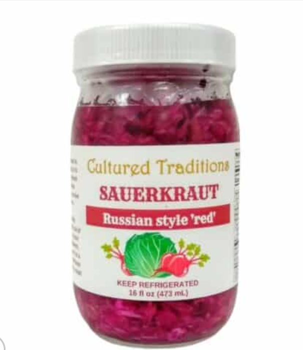 CULTURED TRADITIONS Cultured Traditions Trad. Russian Red Kraut, 16oz.