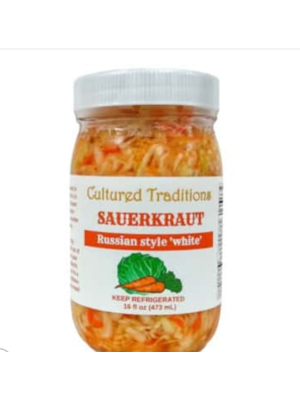 CULTURED TRADITIONS Cultured Traditions Trad. Russian White Kraut, 16oz.