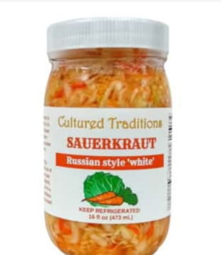 Cultured Traditions Trad. Russian White Kraut, 16oz.