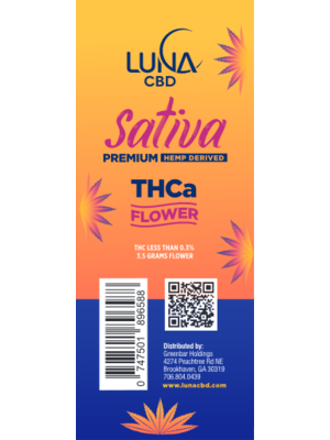 LUNA CBD Luna Weekend+ THCa Flower, TROPICANA COOKIES, Sativa, 3.5g