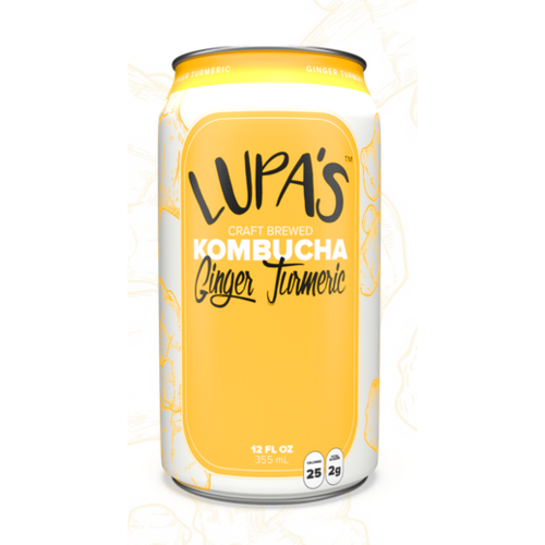 LUPA'S KITCHEN Lupa's Kitchen Ginger Turmeric Kombucha, 12oz. LUPA'S KITCHEN Lupa's Kitchen Ginger Turmeric Kombucha, 12oz.