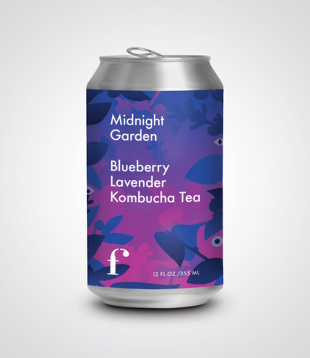 FIGMENT KOMBUCHA Figment Kombucha, Midnight Garden, Blueberry Lavender, 12oz