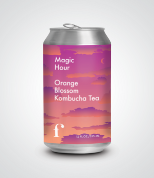 Figment Kombucha, Magic Hour, Orange Blossom, 12oz