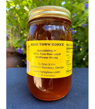 Hometown Honey, Glass Pint Jar, 21oz.