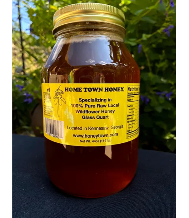 Hometown Honey Hometown Honey, Glass Quart Jar, 44oz.
