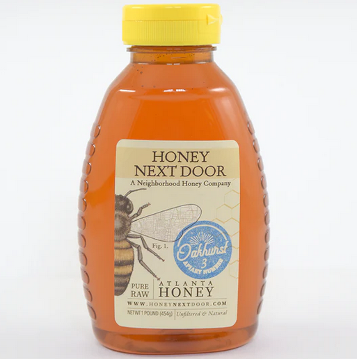 Honey Next Door Raw Honey, Brookhaven, 1lb. Nuts 'n Berries Healthy