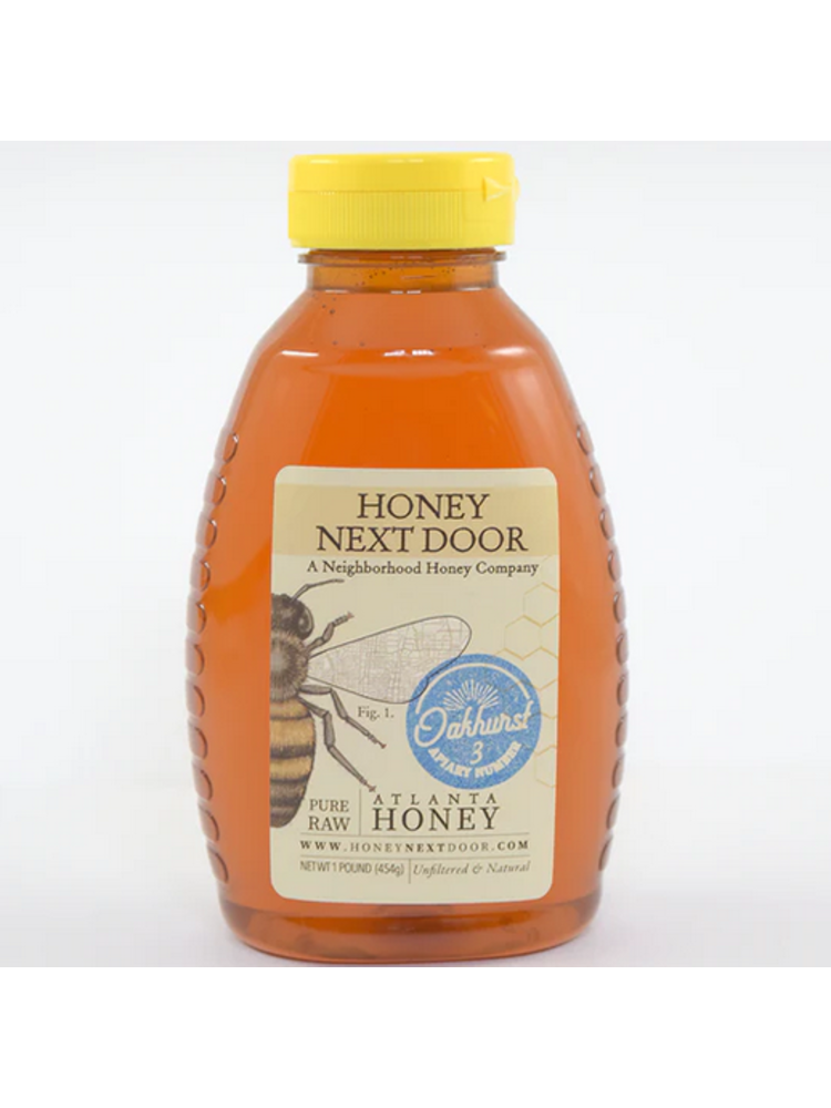 Honey Next Door Raw Honey, Candler Park, 1lb.