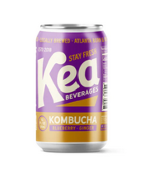 Kea Beverages Kombucha, Blueberry Ginger, 12oz.