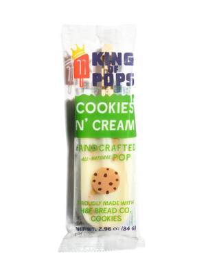 King of Pops Cookies n Cream, 3.2oz.