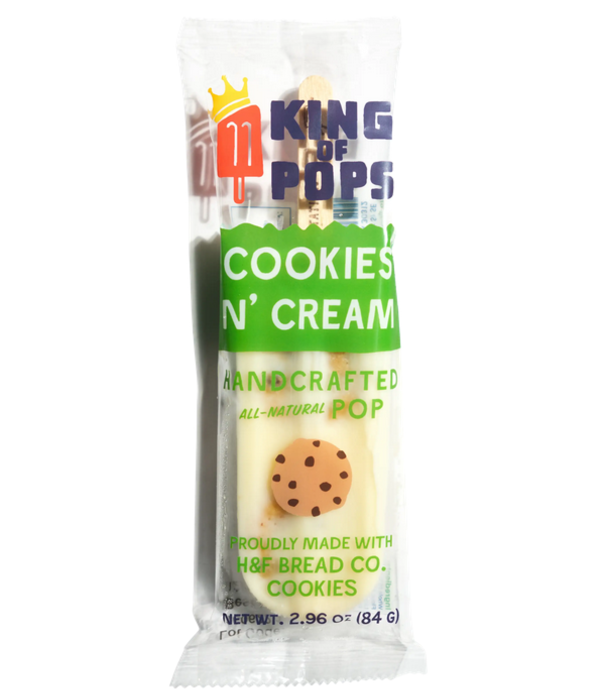 King of Pops Cookies n Cream, 3.2oz.