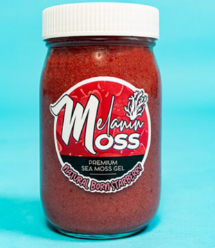 Melanin Moss Premium Sea Moss Gel, Strawberry