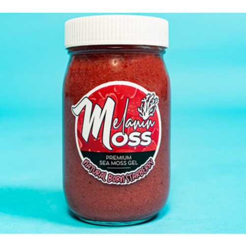 Melanin Moss Premium Sea Moss Gel, Strawberry