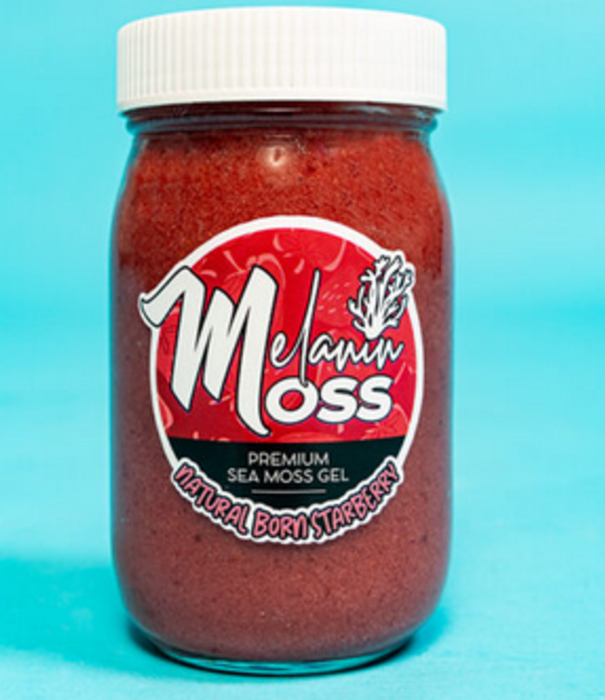Melanin Moss Premium Sea Moss Gel, Strawberry