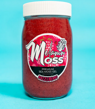 Melanin Moss Premium Sea Moss Gel, Raspberry