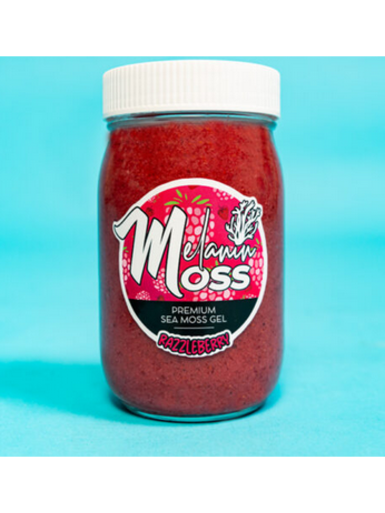 Melanin Moss Premium Sea Moss Gel, Raspberry