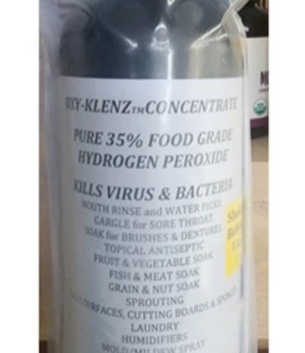 OXY-KLENZ PEROXIDE Oxy-Klenz Food Grade Hydrogen Peroxide, 16oz.