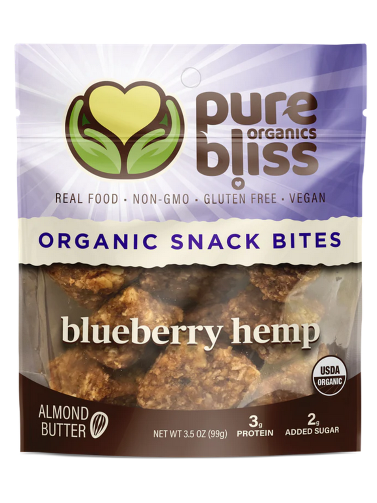 Pure Bliss Pure Bliss Organics Blueberry Hemp Bites, 4oz.