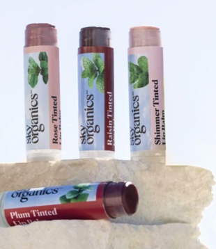 Sky Organics Tinted Lip Balms