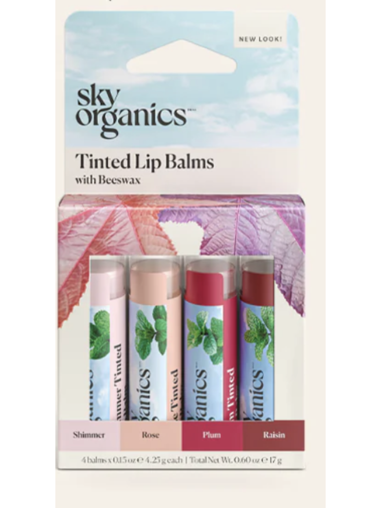 Sky Organics Tinted Lip Balms