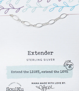 SoulKu Sterling Silver 3" Extender