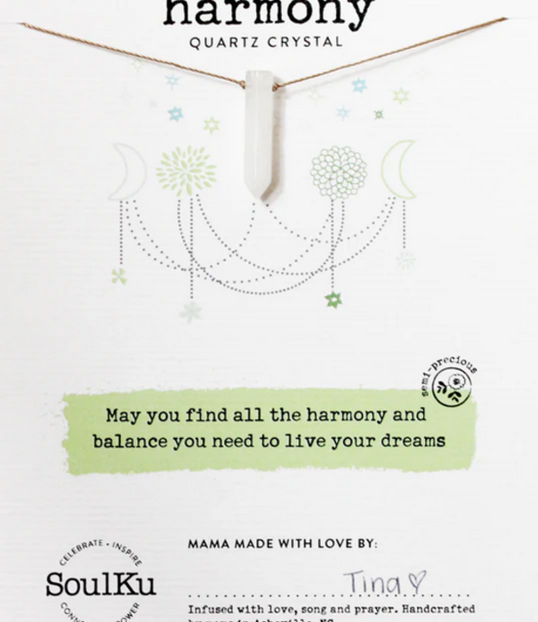 SoulKu Dream Necklace Quartz Crystal - Harmony