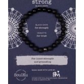 SoulKu Men's Bracelet Black Onyx-Strong DISCO